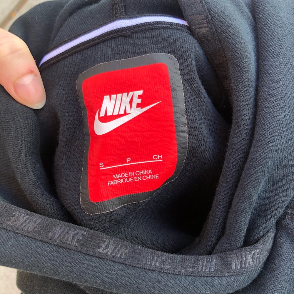 Nike black hoodie pullover black hooded top S - Picture 3 of 10